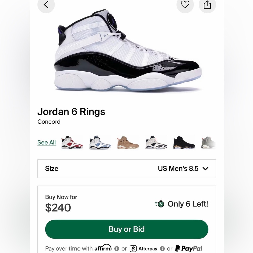 Jordan 6 Rings “Concord” - Picture 5 of 5